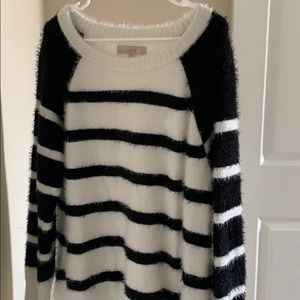 XL fringe stripped tunic